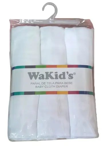 [1683] PAÑALES DE TELA WAKID´S 76801 X 3 UND