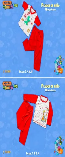 [0707] PIJAMA VIMESITOS DOS PIEZAS