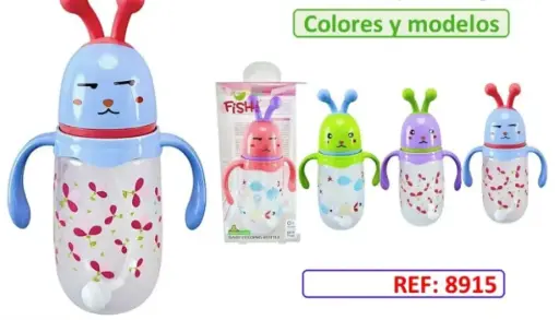 [8915] BIBERON ANTICOLICO 10 OZ FISH 8915 (AZUL)