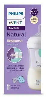 [67381] BIBERON ANTICOLICO 9 OZ AVENT NATURAL SCY 673/81 ELEFANTE