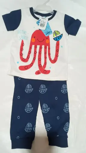 [21546] PIJAMA BEBE L 7083 NIÑO MANGA CORTA