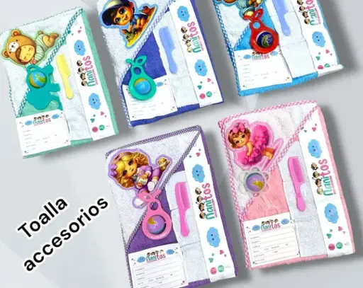 [20065] TOALLA PARA BEBE NANITOS + ACCESORIOS 2012