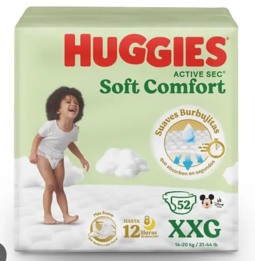 [HUG552] HUGGIES ACTIVE SEC 5X52 UND 