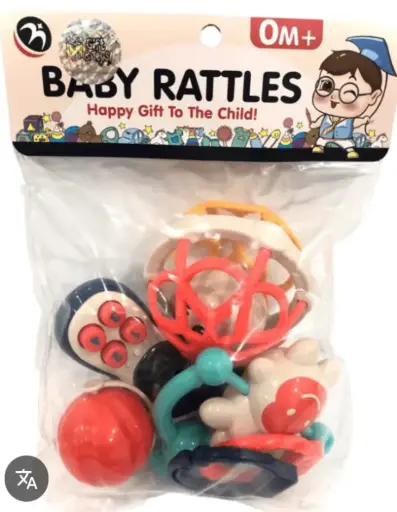 [WS67] SONAJERO BABY RATTLES X8 UNID WS-67