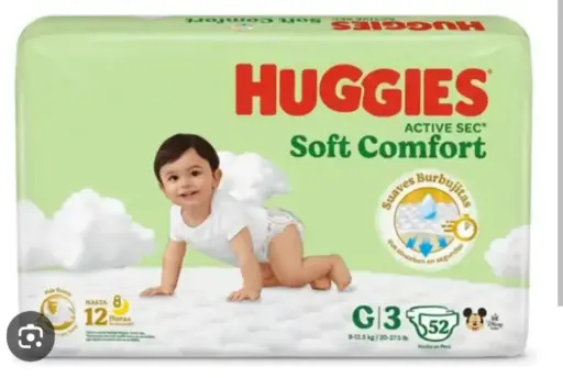 [770254] HUGGIES ACTIVE SEC 3X52 UND 