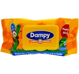 [4101P] TOALLITAS DAMPY X 102 UND AMARILLA