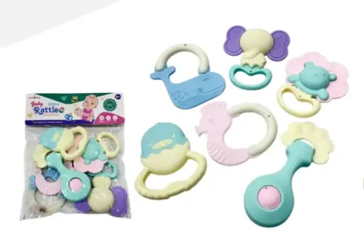 [KD225106] SONAJERO BABY RATTLES X 6 UND KD 225-106