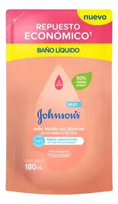 [49210] BAÑO LIQUIDO JOHNSON X 180 ML CABEZA PIES REPUESTO
