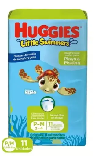 [1452] PAÑAL PISCINA LITTLE SWIMMERS P/M X 11